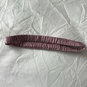 Pure Silk Headband in Dusty Rose